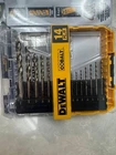 Dewalt 14-PC Assorted X Cobalt Alloy Steel Jobber Length Twist Drill Bit Set New. Price: $27.19.