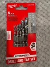 New Milwaukee Shockwave Metric Impact Drill Tap Set Piece 48-89-4875 Sealed. Price: $22.99.