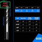 Amoolo Masonry Drill Set 5PCS, Concrete With Carbide Tip (1/4 -1/ New. Price: $15.06.