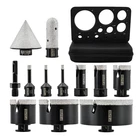Tile Hole Saw Kit Diamond Core Drill Bits Set 6/6/8/20/25/35/50/75/100MM & 4/5" New. Price: $241.99.