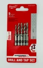 Milwaukee Shockwave Impact Drill And Tap Bit (5 Piece) 48-89-4874 New. Price: $19.99.