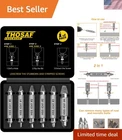 Unique Gifts For Men: 6-PIECE High-speed Screw Extractor Tool Kit Any Drill New. Price: $19.97.