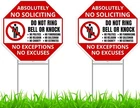 2PC No Soliciting Sign With Stake, 13 Inches By - Corrugated... New. Price: $25.77.