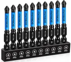 10-PACK Phillips Bits For Impact Driver, 2.5-INCH Magnetic Drill Screwdriver New. Price: $5.99.
