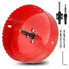 Luomorgo 120MM/4.72 Inch Hole Saw, 1/4 Cutting Depth Hss Bi-metal New. Price: $26.49.