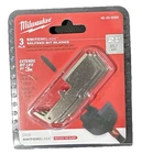 Milwaukee 48-25-5550 2-9/16 In. Switchblade, Pack 3 Pcs. New. Price: $14.95.