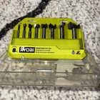 Ryobi 8PC Forstner Bit Set Woodworking A9FS8R1 Open. Price: $23.97.