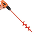 Auger Drill Bit For Planting 2"(D) X14.5(L), Garden Ground Earth Spiral New. Price: $20.42.