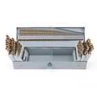 29PCS Drill Set 1/16"-1/2", Black And Gold Oxide Finish Metal Bits, M2 New. Price: $199.94.