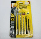 Tool Plus Combination Drill Bit Set 6PCS Flat Auger, Masonry, Twist T1 New. Price: $7.10.