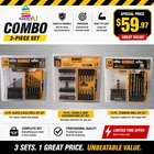 Dewalt Maxfit Ultra Steel Screwdriving/drill Bit Set Combo New. Price: $59.97.