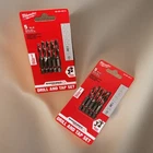 Milwaukee Shockwave Impact Drill And Tap Bit (5 Piece) 48-89-4874 Lot Of 2 New. Price: $29.95.