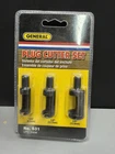 New General Tools S31 Plug Cutter 3-PIECE Set With 3/8-INCH, 1/2-INCH & 5/8-INCH. Price: $8.99.