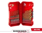 Milwaukee Shockwave Impact Duty Titanium Twist Drill Bit Set 23-PIECE 48-89-4631 New. Price: $30.99.