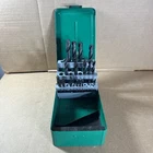 Vintage Hanson 18 Piece Hs Steel Drill Bits Made Usa With Metal Case Used. Price: $17.44.