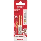 (10-2PK)-MILWAUKEE Shockwave Impact 1/8" Titanium Hex Shank Drill Bit 48-89-4605 New. Price: $64.44.