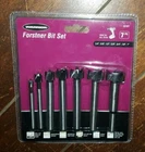 Warrior 7PC Forstner Bit Set: 1/4, 3/8, 1/2", 5/8", 3/4", 7/8", 1" - Item #62361 New. Price: $18.97.