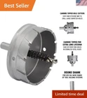 Durable 4" Hole Saw - Carbide Tipped With Uncoated Finish For Precision Cutting New. Price: $170.99.