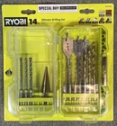 Ryobi Ultimate Drilling Set (14-PIECES), A971401 New. Price: $14.99.
