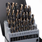 29 Pieces Carbide Drill Bits, High Speed Steel With Black And Gold Finish, Metal New. Price: $58.19.