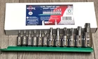 Mayhew 12PC Torx Star Bit Driver Socket Set W/ Rail Sizes: T10 T60 #16013 New. Price: $74.39.