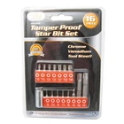 16 Pc Security Point Star Bit Set Torx Socket Tool !! New. Price: $12.99.