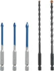 3/16 In. 5 Pc. Multi-material And Porcelain Tile Drill Bit Set New. Price: $73.12.