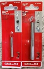 Milwaukee Glass And Tile Drill Bits, 1/4 & 1/2IN. Diameter,# 48-20-8982 8985 New. Price: $11.00.