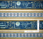 Cave Tool Stripe Blue Ecru Cotton Fabric Qt Craftsman 2 Pc Lot (35" & 9") New. Price: $15.03.