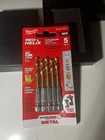 Milwaukee Red Helix Titanium Impact Drill Bits 48-89-4659 New. Price: $13.99.