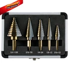 Ironant Step Drill Bits, 5PCS Hss Titanium Set, 50 Straight New. Price: $33.72.