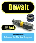Pack T25 Torx Dewalt Maxfit Ultra Impact Ready 1" T-25 Drill Bits New. Price: $13.62.