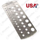 New Fractional Drill Bit Hole Size Gauge Gage Quality Tools 1/16"- 1/2". Price: $13.99.