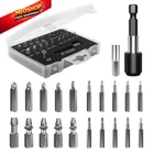 Nuovoware Damaged Screw Extractor Set, 22 Easy Out Stripped Pcs, Black New. Price: $21.93.