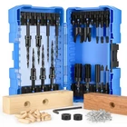 Countersink Drill Bit Set Woodworking Kit 12/122PCS Pilot Hole Hex Shank M42 New. Price: $39.99.