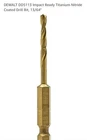 Dewalt DD5113 Impact Ready Titanium Nitride Coated Drill Bit, 13/64" New. Price: $8.00.