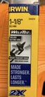 Irwin 3043014 Quick-change Hex Shank Weldtec Auger Bit 1-1/8 Dia. 17 In. New. Price: $24.00.