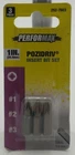 Performax Pozidriv Insert Bit Set 3-PIECE Sizes #1, #2 And #3 New. Price: $16.99.