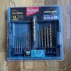 Makita B-65399 Impact Gold 14 Pc. Titanium Drill Bit Set, 1/4 In. Hex Shank New. Price: $20.00.