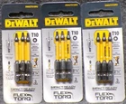 Lot Of Dewalt T10 2-1/4 Flextoro DWAF2TX10IR3 Pack Each New. Price: $19.99.
