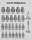 27PCS Screw Extractor Set Hex Head Bolt Remover Easy Out Cr-mo Steel New. Price: $34.99.