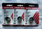 Three (3) New Black & Decker 7/8" Wood Cutting Hole Saws, U1272. Price: $10.99.