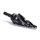 Four Spiral Flute M35 Cobalt Step Drill Bit Set 3/16" - 7/8"(12 Sizes),impact... New. Price: $35.99.