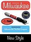 6 Pack PH3 2" Milwaukee Shockwave Impact Drill Bit Set Phillips #3 Screw Driver New. Price: $12.04.