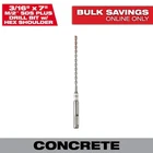 3/16 In. 7 2-CUTTER Sds-plus Carbide Drill Bit With 1/4 Hex Shoulder New. Price: $14.26.