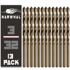 Narwhal 3/32 Inch Cobalt Drill Bits (13 Pack - Industrial Grade M35 New. Price: $11.25.
