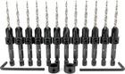 12 #6 (9/64") Countersink Drill Bit Set With Depth Stop Collar, Hex Wrench... New. Price: $90.78.