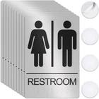 Unisex Bathroom Signs, Restroom For Business 10 Pack, Silver New. Price: $64.17.