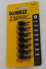 Dewalt Piece Tamper-resistant Star Torx Bit Tip Set T10-T40 New DW2067SCR. Price: $18.88.