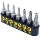 Vetco 7PIECE Security Torx Bit Set T7, T8, T9, T10, T15, T20, T25 New. Price: $14.45.